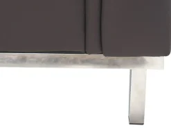 Beliani 5-Istuttava Kulmasohva Ja Rahi Nahka Oikeak. Ruskea Oslo Fashion