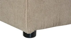 Beliani 3-Istuttava Kulmasohva Ja Rahi Vakosametti Oikeak. Ruskeanharmaa Lemvig Cheap