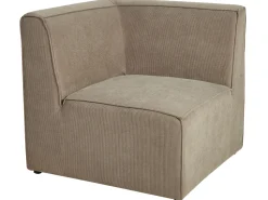 Beliani 3-Istuttava Kulmasohva Ja Rahi Vakosametti Oikeak. Ruskeanharmaa Lemvig Cheap