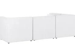 Beliani 4-Istuttava Kulmasohva Ja Rahi Vakosametti Oikeak. Luonnonvalkoinen Lemvig Clearance