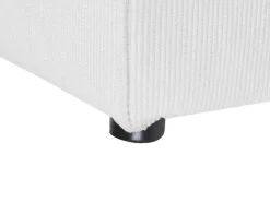 Beliani 5-Istuttava Kulmasohva Ja Rahi Vakosametti Vasenk. Luonnonvalkoinen Lemvig Online