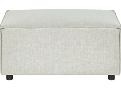 Beliani 2-Istuttava Kulmasohva Ja Rahi Pellava Vasenk. Vaaleanharmaa Aprica Flash Sale