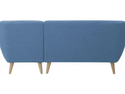 Beliani 3-Istuttava Kulmasohva Kangas Vasenk. Sininen Motala Outlet