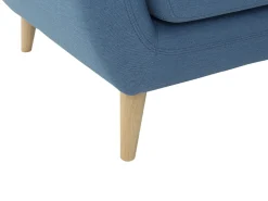 Beliani 3-Istuttava Kulmasohva Kangas Vasenk. Sininen Motala Outlet