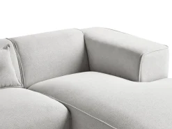 Beliani 3-Istuttava Kulmasohva Kangas Vasenk. Vaaleanharmaa Dolva Hot