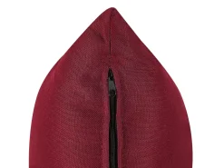 Beliani 3-Istuttava Kulmasohva Kangas Oikeak. Tummanpunainen Vikna Cheap