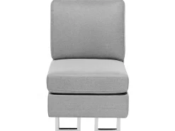 Beliani 6-Istuttava Kulmasohva Kangas Vasenk. Vaaleanharmaa Stockholm Sale