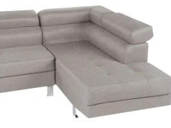 Beliani 5-Istuttava Kulmasohva Kangas Vasenk. Vaaleanharmaa Norrea Shop