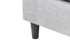 Beliani 4-Istuttava Kulmasohva Kangas Kaannettava Vaaleanharmaa Elvenes New