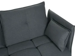 Beliani 4-Istuttava Kulmasohva Kangas Oikeak. Grafiitinharmaa Tomra Store