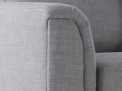 Beliani 4-Istuttava Kulmasohva Kangas Vasenk. Vaaleanharmaa Oslo Flash Sale