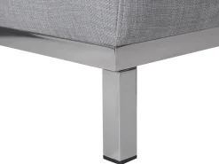 Beliani 4-Istuttava Kulmasohva Kangas Vasenk. Vaaleanharmaa Oslo Flash Sale