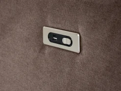 Beliani 5-Istuttava Kulmasohva Kangas Sahkosaadettava Usb-Portti Ruskeanharmaa Rokke Best