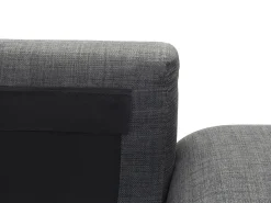 Beliani 4-Istuttava Kulmasohva Kangas Oikeak. Tummanharmaa Kiruna Best