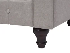 Beliani 6-Istuttava Kulmasohva Kangas Oikeak. Beige Chesterfield Hot