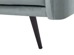 Beliani 3-Istuttava Kulmasohva Led-Valoilla Sametti Oikeak. Harmaa Varde Sale