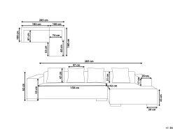 Beliani 3-Istuttava Kulmasohva Nahka Vasenk. Musta Lungo Best Sale