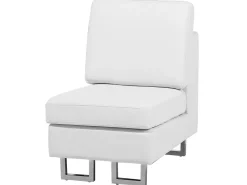 Beliani 6-Istuttava Kulmasohva Nahka Oikeak. Valkoinen Stockholm Outlet