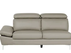 Beliani 4-Istuttava Kulmasohva Nahka Vasenk. Ruskeanharmaa Farila Flash Sale