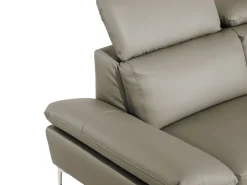 Beliani 4-Istuttava Kulmasohva Nahka Vasenk. Ruskeanharmaa Farila Flash Sale