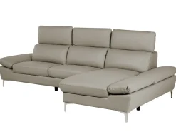 Beliani 4-Istuttava Kulmasohva Nahka Vasenk. Ruskeanharmaa Farila Flash Sale