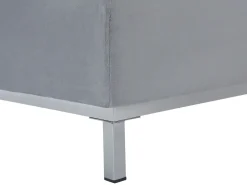 Beliani 4-Istuttava Kulmasohva Rahilla Sametti Vasenk. Harmaa Oslo Hot