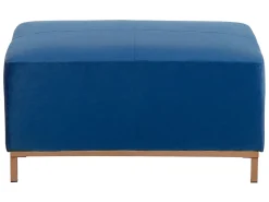 Beliani 4-Istuttava Kulmasohva Rahilla Sametti Vasenk. Tummansininen Oslo Cheap