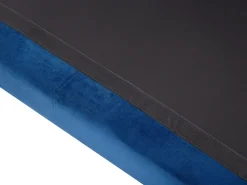 Beliani 4-Istuttava Kulmasohva Sametti Oikeak. Tummansininen Oslo Sale