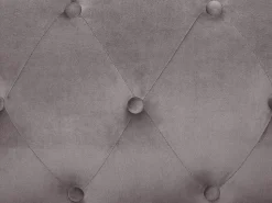 Beliani 3-Istuttava Kulmasohva Sametti Oikeak. Harmaa Flen Discount