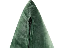 Beliani 3-Istuttava Kulmasohva Sametti Vasenk. Tummanvihrea Grena Hot