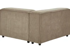 Beliani 2-Istuttava Kulmasohva Vakosametti Vasenk. Vaaleanruskea Aprica Sale