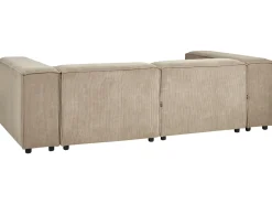 Beliani 2-Istuttava Kulmasohva Vakosametti Vasenk. Vaaleanruskea Aprica Sale