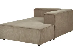 Beliani 2-Istuttava Kulmasohva Vakosametti Vasenk. Vaaleanruskea Aprica Sale