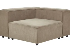 Beliani 2-Istuttava Kulmasohva Vakosametti Vasenk. Vaaleanruskea Aprica Sale