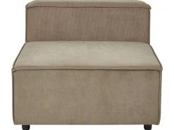 Beliani 3-Istuttava Kulmasohva Vakosametti Vasenk. Vaaleanruskea Aprica Store