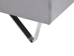 Beliani 4-Istuttava Kulmasohva Vakosametti Vasenk. Harmaa Lunner Fashion