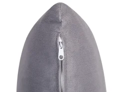 Beliani 4-Istuttava Kulmasohva Vakosametti Vasenk. Harmaa Lunner Fashion