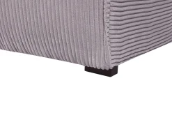 Beliani 3-Istuttava Kulmasohva Vakosametti Vasenk. Harmaa Dolva Store