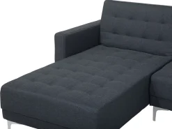 Beliani 4-Istuttava Kulmavuodesohva Kangas Oikeak. Tummanharmaa Aberdeen Online