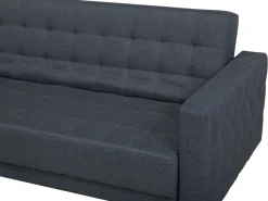 Beliani 4-Istuttava Kulmavuodesohva Kangas Oikeak. Tummanharmaa Aberdeen Online