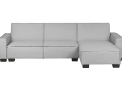 Beliani 3-Istuttava Kulmavuodesohva Kangas Vasenk. Vaaleanharmaa Romedal Best