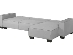 Beliani 3-Istuttava Kulmavuodesohva Kangas Vasenk. Vaaleanharmaa Romedal Best