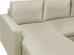 Beliani 5-Istuttava Kulmavuodesohva Säilytystilalla Kangas Beige Sommen Shop