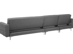 Beliani 5-Istuttava Kulmavuodesohva Ja Rahi Kangas Oikeak. Vaaleanharmaa Aberdeen Cheap