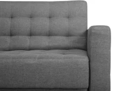 Beliani 5-Istuttava Kulmavuodesohva Ja Rahi Kangas Oikeak. Vaaleanharmaa Aberdeen Cheap