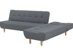 Beliani 4-Istuttava Kulmavuodesohva Kangas Vasenk. Harmaa Alsten Store