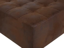 Beliani 5-Istuttava Kulmavuodesohva Keinonahka Oikeak. Ruskea Aberdeen Best Sale