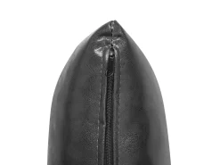 Beliani 3-Istuttava Kulmavuodesohva Säilytystilalla Keinonahka Oikeak. Musta Ogna Flash Sale