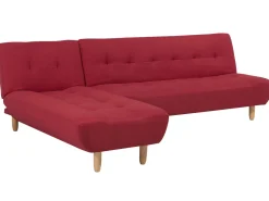 Beliani 4-Istuttava Kulmavuodesohva Kangas Oikeak. Punainen Alsten Hot