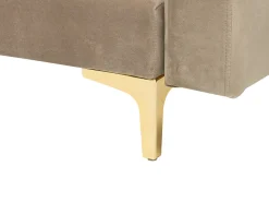 Beliani 4-Istuttava Kulmavuodesohva Ja Rahi Sametti Vasenk. Hiekanruskea Aberdeen Outlet